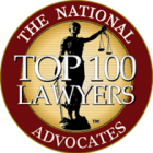 The National Advocates "Top 100 Lawyers"  logo and link