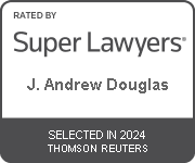 J. Andrew Douglas rated by Super Lawyers Logo and Link