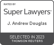 J. Andrew Douglas rated by Super Lawyers Logo and Link