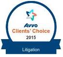 AVVO Clients Choice 2015 - Litigation - Logo and Link